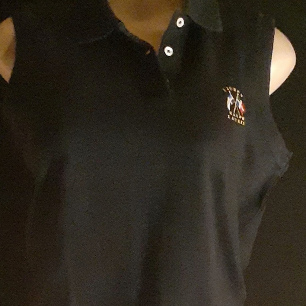 VINTAGE RALPH LAUREN SLEEVELESS POLO LADIES SZ M